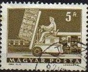 z vendido Hungria 1964 Scott 1525 Sello Servicio Postal Carretilla elevadora hidráulica usado M-2013 Magyar Posta Ungarn Hungary Hongrie Ungheria Hongarije 